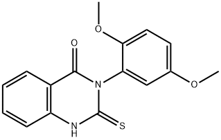 3-(2,5-DiMethoxyphenyl)-2-thioxo-2,3-dihydroquinazolin-4(1H)-one Struktur