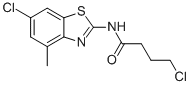 4-CHLORO-N-(6-CHLORO-4-METHYL-2-BENZOTHIAZOLYL)-BUTANAMIDE Struktur