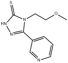 4-(2-Methoxyethyl)-5-pyridin-3-yl-4H-1,2,4-triazole-3-thiol Struktur