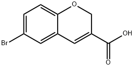 6-BROMO-2H-CHROMENE-3-CARBOXYLIC ACID Struktur