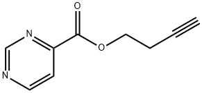 4-Pyrimidinecarboxylicacid,3-butynylester(9CI) Struktur