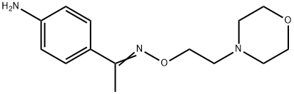 4'-Aminoacetophenone O-(2-morpholinoethyl)oxime Struktur