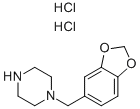 1-(1,3-benzodioxol-5-ylmethyl)piperazine dihydrochloride Struktur