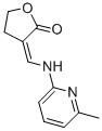 3-((6-METHYLPYRIDIN-2-YLAMINO)METHYLENE)DIHYDROFURAN-2(3H)-ONE Struktur