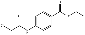 ISOPROPYL 4-[(CHLOROACETYL)AMINO]BENZOATE Struktur