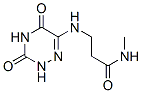 Propanamide, N-methyl-3-[(2,3,4,5-tetrahydro-3,5-dioxo-1,2,4-triazin-6-yl)amino]- (9CI) Struktur