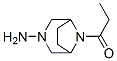 3,8-Diazabicyclo[3.2.1]octan-3-amine,8-(1-oxopropyl)-(9CI) Struktur