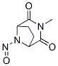 3,8-Diazabicyclo[3.2.1]octane-2,4-dione,3-methyl-8-nitroso-(9CI) Struktur