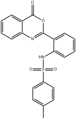 2-(2-(對甲苯磺酰基氨基)苯基)-4H-3,1-苯并惡嗪-4-酮, 3808-20-6, 結(jié)構(gòu)式