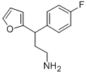 3-(4-FLUORO-PHENYL)-3-FURAN-2-YL-PROPYLAMINE Struktur