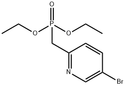 2-(DIETHYLPHOSPHONYLMETHYL)-5-BROMOPYRIDINE Struktur