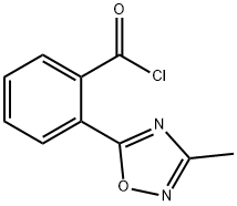 2-(3-Methyl-1,2,4-oxadiazol-5-yl)benzoyl chloride Struktur