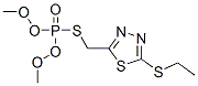 2-(dimethoxyphosphorylsulfanylmethyl)-5-ethylsulfanyl-1,3,4-thiadiazol e Struktur