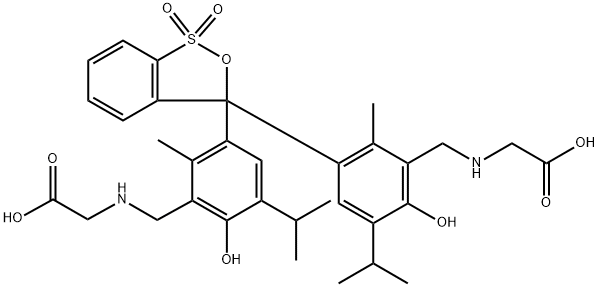 GLYCINETHYMOL BLUE Struktur