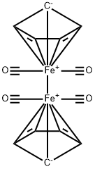 CYCLOPENTADIENYLIRON DICARBONYL DIMER Struktur