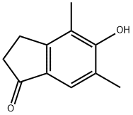 4,6-DIMETHYL-5-HYDROXY-INDAN-1-ONE Struktur