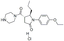 (4S,5R)-1-(4-ethoxyphenyl)-4-(piperazine-1-carbonyl)-5-propyl-pyrrolid in-2-one hydrochloride Struktur