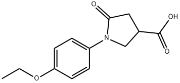 1-(4-ETHOXY-PHENYL)-5-OXO-PYRROLIDINE-3-CARBOXYLIC ACID Struktur