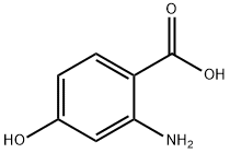 Benzoic  acid,  2-amino-4-hydroxy- Struktur