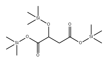 2-Trimethylsilyloxysuccinic acid di(trimethylsilyl) ester Struktur