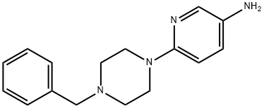 6-(4-Benzyl-1-piperazinyl)-3-pyridinylamine Struktur