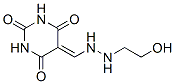 2,4,6(1H,3H,5H)-Pyrimidinetrione, 5-[[2-(2-hydroxyethyl)hydrazino]methylene]- (9CI) Struktur