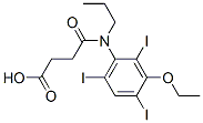 3-[[N-(3-Ethoxy-2,4,6-triiodophenyl)-N-propylamino]carbonyl]propionic acid Struktur