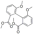 (+)-6,6'-Dimethoxy-2,2'-biphenyldicarboxylic acid dimethyl ester Struktur