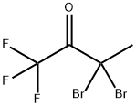 3,3-Dibromo-2-oxo-1,1,1-trifluorobutane Struktur