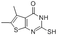 2-MERCAPTO-5,6-DIMETHYLTHIENO[2,3-D]PYRIMIDIN-4(3H)-ONE Struktur