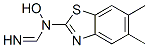 Methanimidamide, N-(5,6-dimethyl-2-benzothiazolyl)-N-hydroxy- (9CI) Struktur