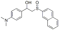 1-(4-dimethylaminophenyl)-2-naphthalen-2-ylsulfinyl-ethanol Struktur