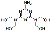 [(6-amino-1,3,5-triazine-2,4-diyl)dinitrilo]tetrakismethanol Struktur