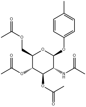 4'-METHYLPHENYL 2-ACETAMIDO-3,4,6-TRI-ACETYL-2-DEOXY-BETA-D-GLUCOPYRANOSIDE Struktur