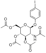 4'-IODOPHENYL 2-ACETAMIDO-3,4,6-TRI-O-ACETYL-2-DEOXY-B-D-GLUCOPYRANOSIDE Struktur