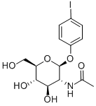 4'-IODOPHENYL 2-ACETAMIDO-2-DEOXY-BETA-D-GLUCOPYRANOSIDE Struktur