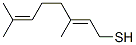 3,7-dimethylocta-2,6-diene-1-thiol Struktur