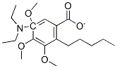 5-(N,N-diethylamino)pentyl-3,4,5-trimethoxybenzoate Struktur