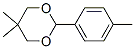 5,5-dimethyl-2-(4-methylphenyl)-1,3-dioxane Struktur