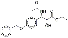 (αR,βS)-β-(AcetylaMino)-α-hydroxy-4-(phenylMethoxy)-benzenepropanoic Acid Ethyl Ester Struktur