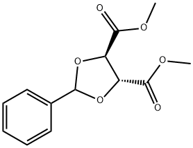 (-)-DIMETHYL 2,3-O-BENZYLIDENE-L-TARTRATE Struktur