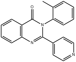 3-(2-Methylphenyl)-2-(4-pyridyl)quinazolin-4(3H)-one Struktur