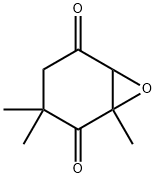 7-Oxabicyclo4.1.0heptane-2,5-dione, 1,3,3-trimethyl- Struktur