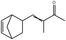 4-bicyclo[2.2.1]hept-5-en-2-yl-3-methyl-3-buten-2-one Struktur