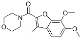 (6,7-dimethoxy-3-methyl-benzofuran-2-yl)-morpholin-4-yl-methanone Struktur