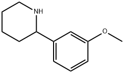 2-(3-methoxyphenyl)piperidine Struktur