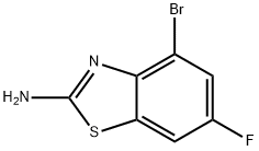 2-Amino-4-bromo-6-fluorobenzothiazole Struktur