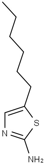 5-Hexylthiazol-2-amine  Struktur