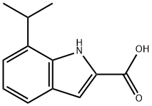 7-(propan-2-yl)-1H-indole-2-carboxylic acid Struktur