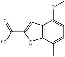 4-METHOXY-7-METHYL-1H-INDOLE-2-CARBOXYLIC ACID Struktur